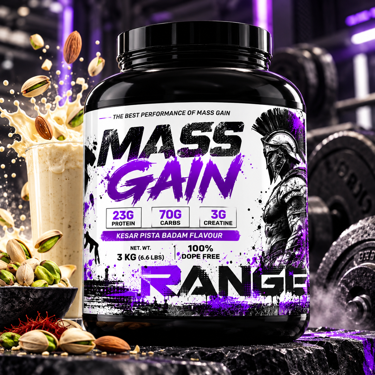 RANGE NUTRA Mass Gain 3 KG